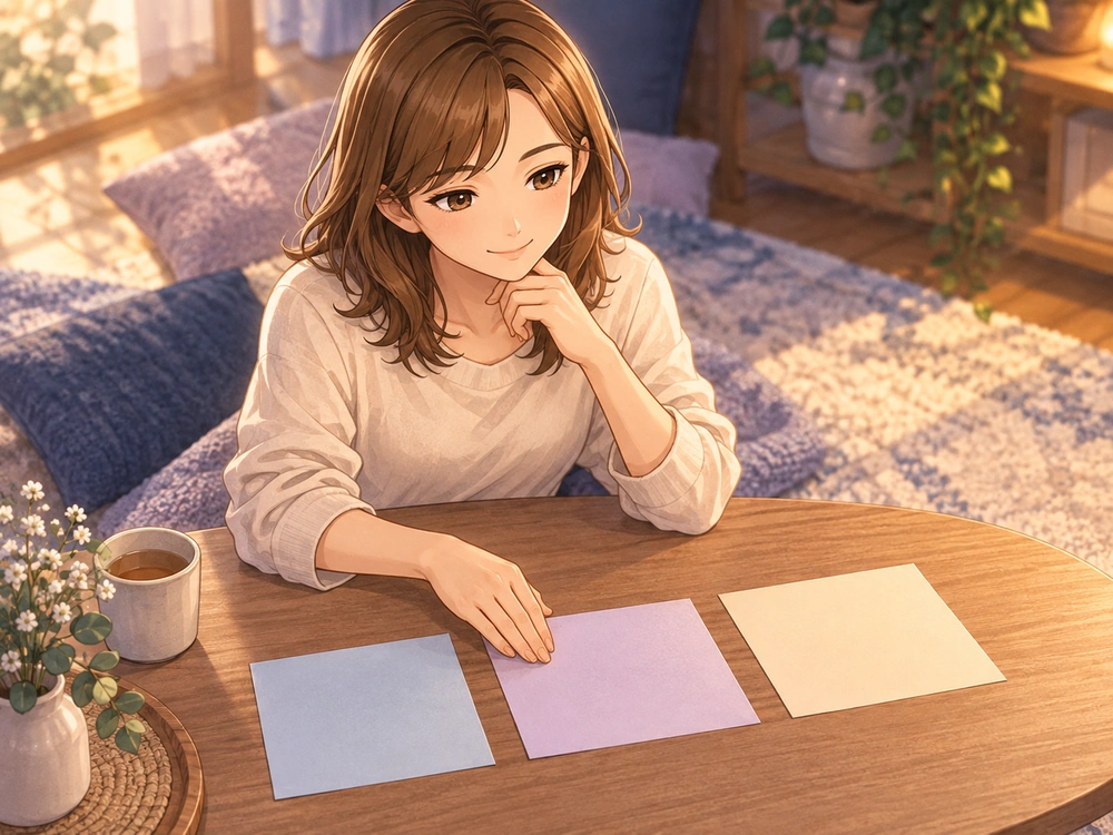 単身赴任の不安を事実・想像・望んでいる未来に分け、三つの視点を整理する早川かなえ