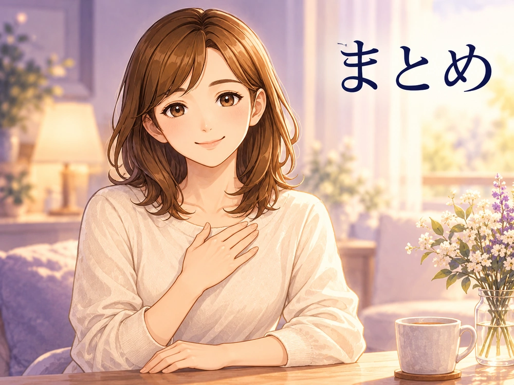 単身赴任中の夫婦関係と将来を一つずつ整理しようと、穏やかに語りかける早川かなえのまとめ画像