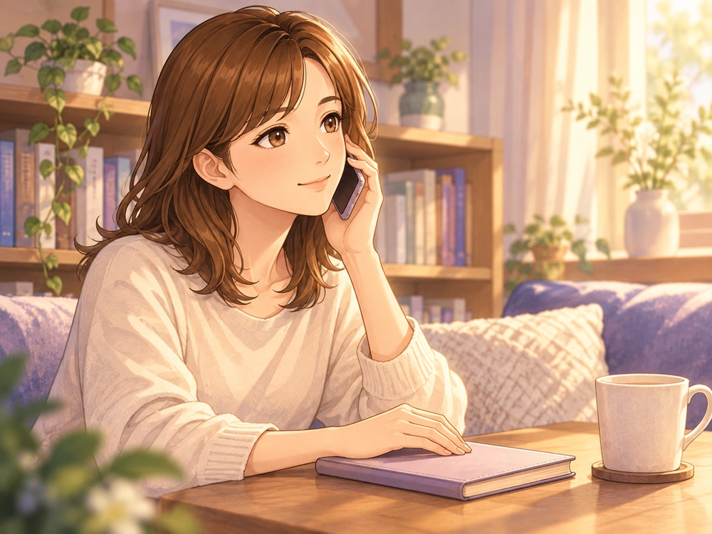 早川かなえが電話で思いを言葉にし、自分で判断するための材料を整理する様子