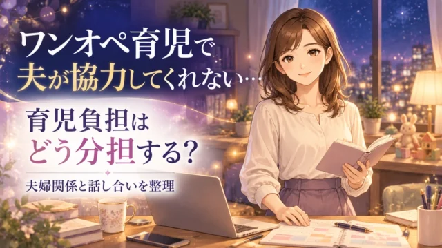 ワンオペ育児で夫が協力してくれない…育児負担はどう分担する？電話占いで夫婦関係と話し合いを整理