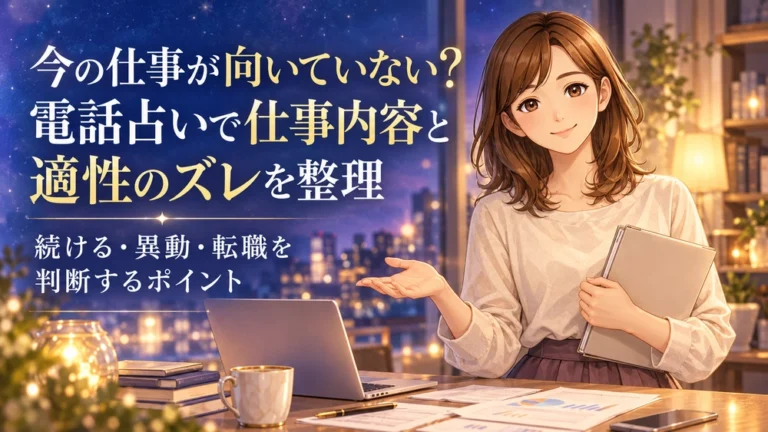 今の仕事が向いていない悩みに寄り添い仕事内容と適性のズレを一緒に整理する早川かなえ