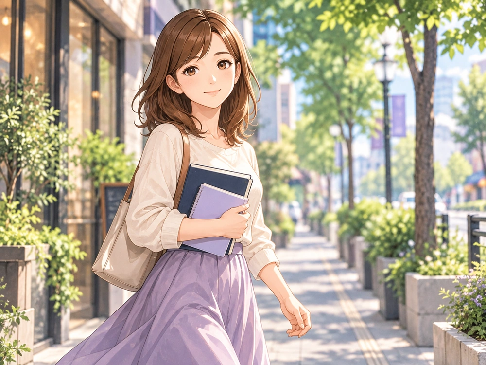 興味のある分野を調べる小さな行動から、仕事の方向性を確かめようとする早川かなえ