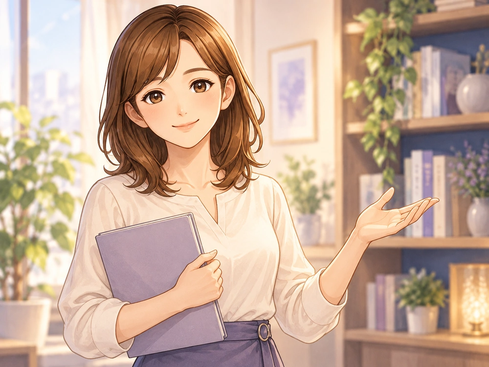 昇進への不安と勤務条件を落ち着いて整理するよう読者に案内する早川かなえ。