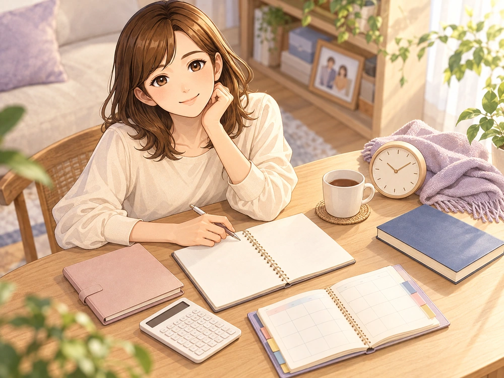 収入・家庭・体力と健康・将来性を見渡し、働き方の優先順位を整理する早川かなえ。