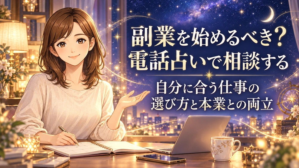 副業を始めるべき?電話占いで相談する自分に合う仕事の選び方と本業との両立