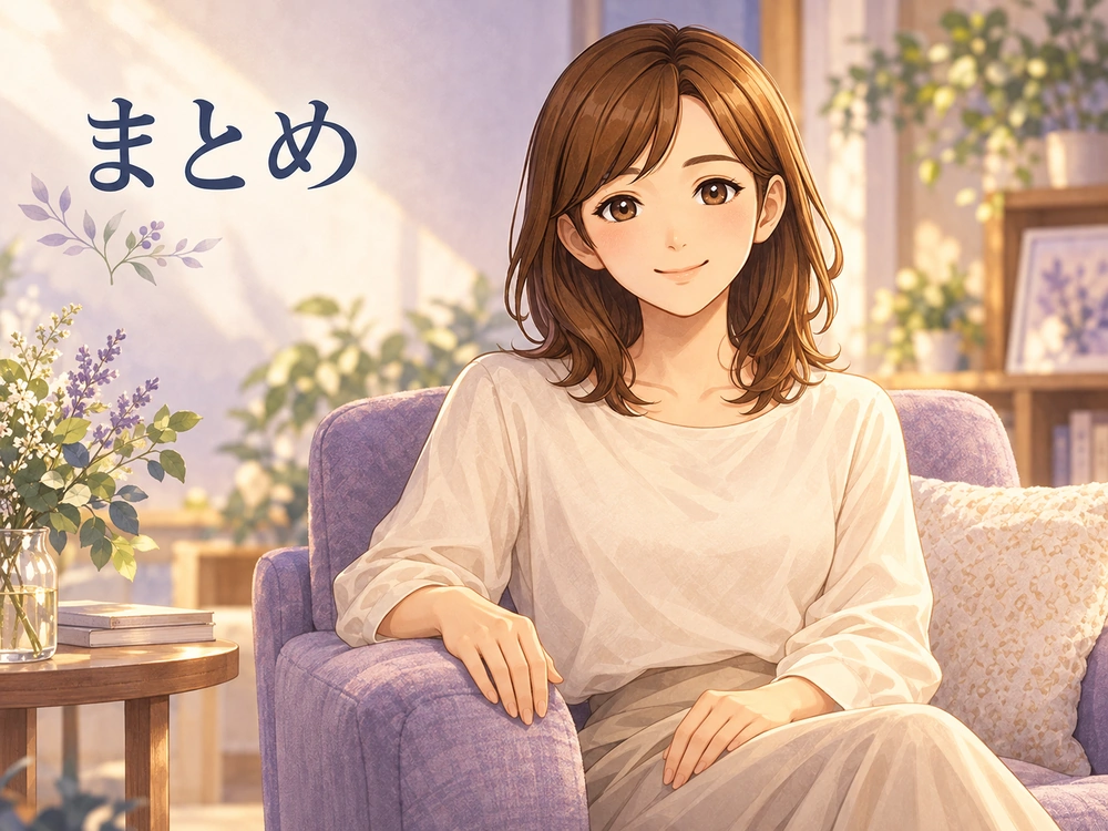 親の介護と夫婦の生活を守るため、小さな整理から始めることを穏やかに伝える早川かなえ